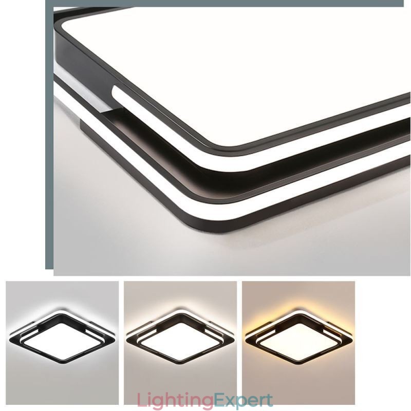 Modern Simple Flush Mount Ceiling Light Square Acrylic Light Fixture