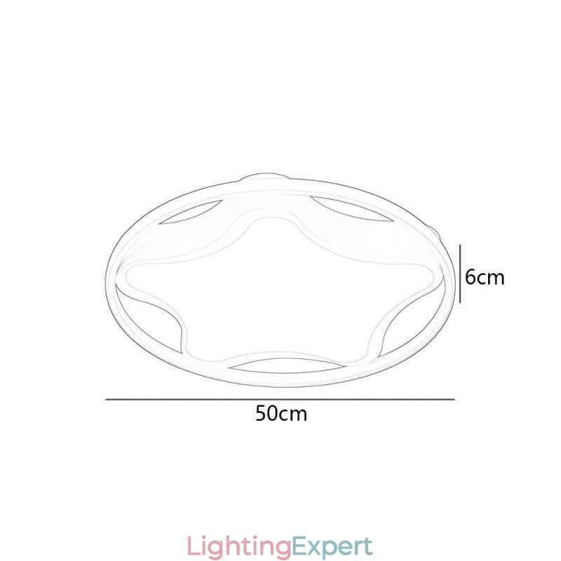 Star Flush Mount Ceiling Light Modern Simple Ceiling Light