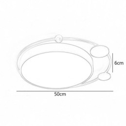 Contemporary Flush Mount Ceiling Light Circle Acrylic Ceiling Light