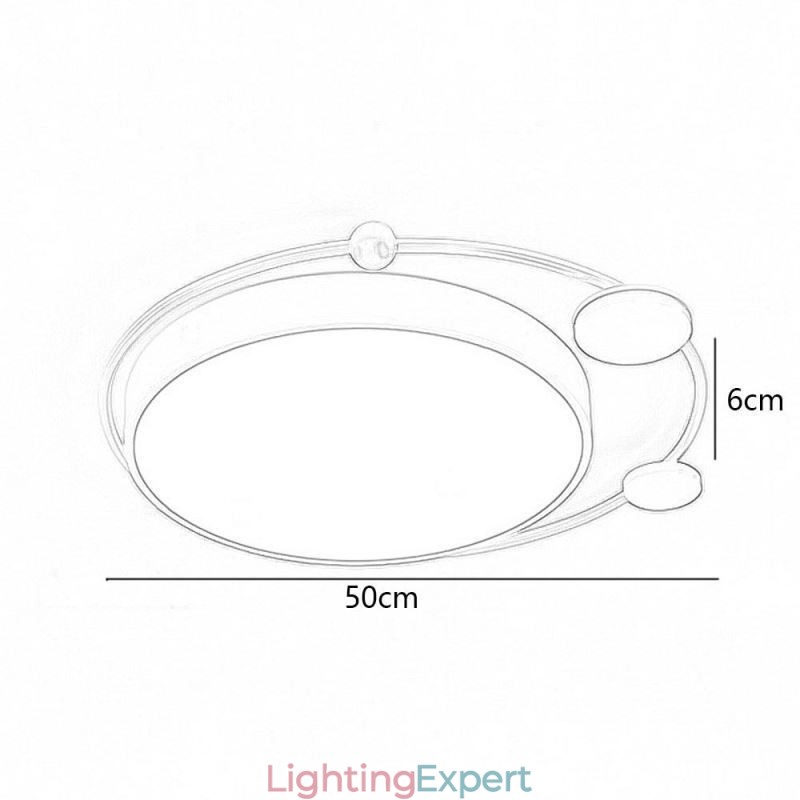 Contemporary Flush Mount Ceiling Light Circle Acrylic Ceiling Light