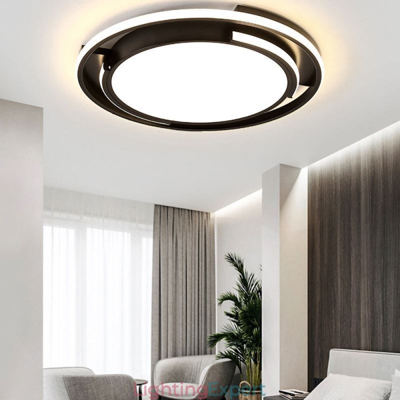 Modern Minimalist Flush Mount Ceiling Light Circular Ceiling Fixture