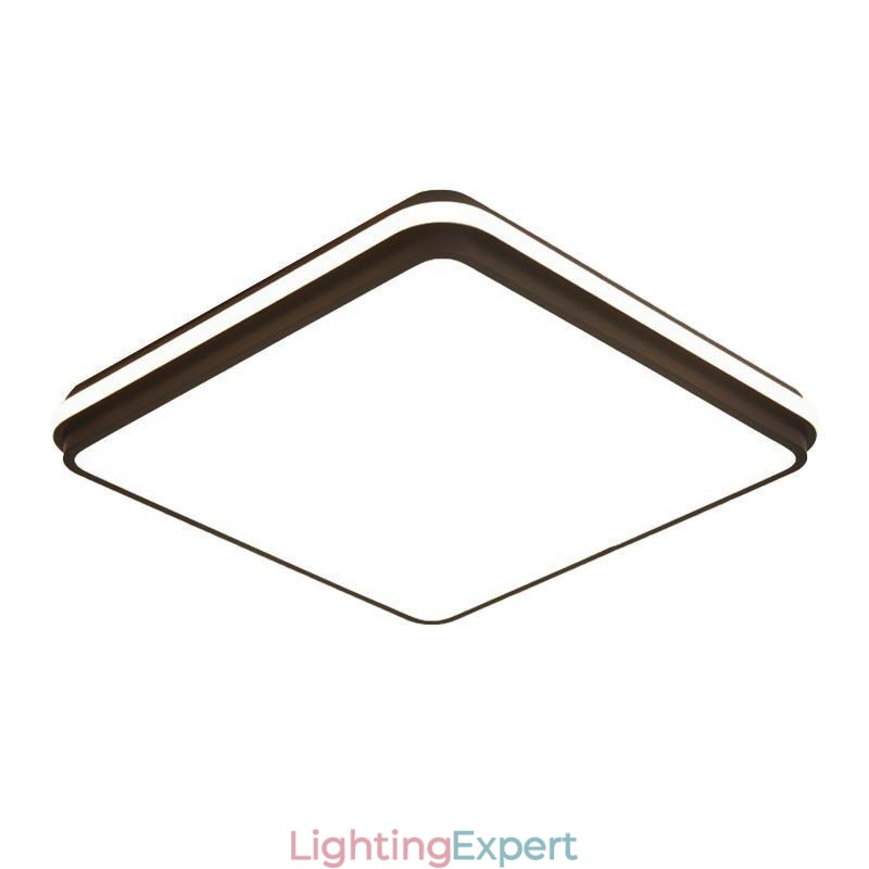 Minimalist Square Flush Mount Ceiling Light Fixture Modern Acrylic Lighting