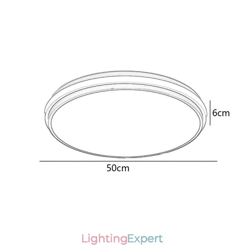 Minimalist Circular Flush Mount Ceiling Light Fixture Modern Acrylic Lighting