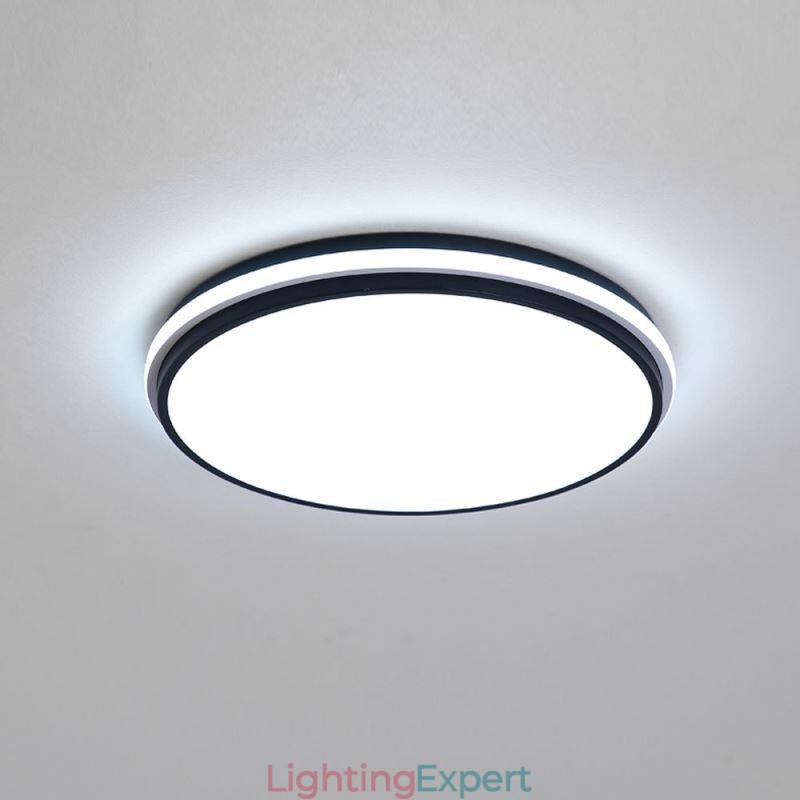 Minimalist Circular Flush Mount Ceiling Light Fixture Modern Acrylic Lighting