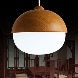 Chandelier Mini Style Modern Contemporary Wood Bamboo