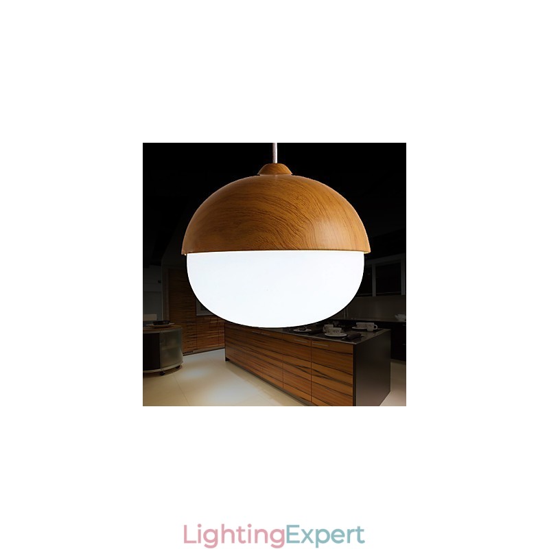 Chandelier Mini Style Modern Contemporary Wood Bamboo
