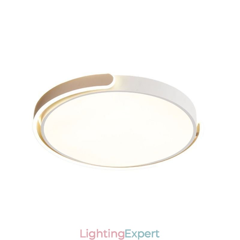Round Acrylic Flush Mount Ceiling Light Fixture