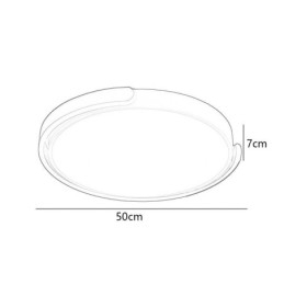 Round Acrylic Flush Mount Ceiling Light Fixture