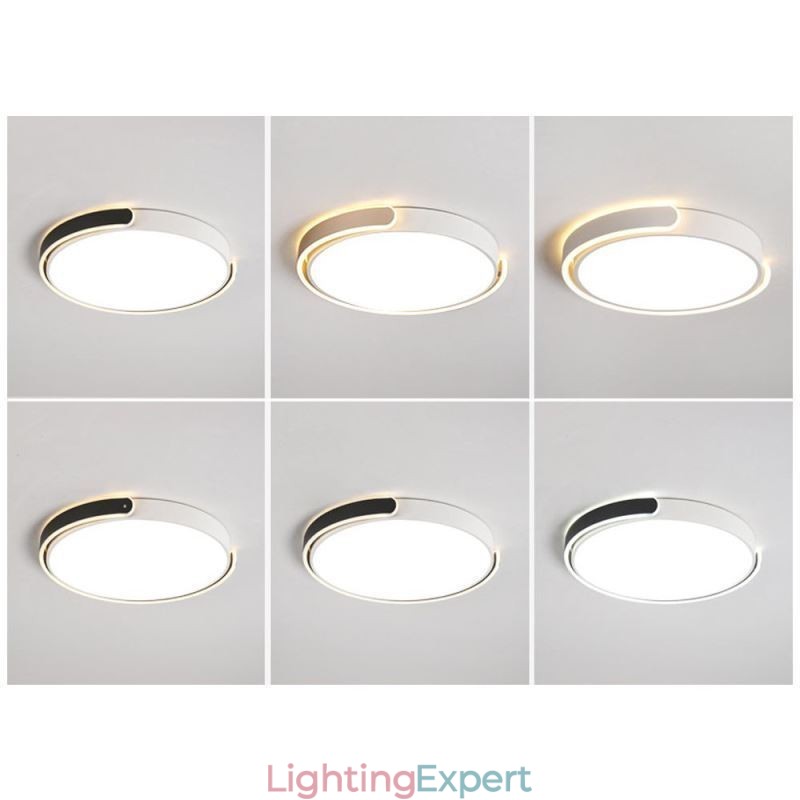 Round Acrylic Flush Mount Ceiling Light Fixture