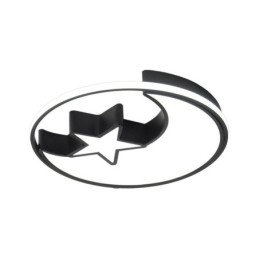 Moon & Star Flush Mount Ceiling Light