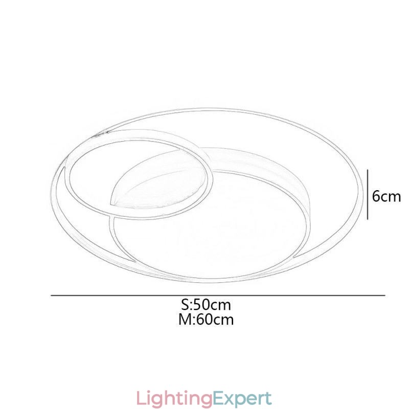 Modern Circular Flush Mount Ceiling Light