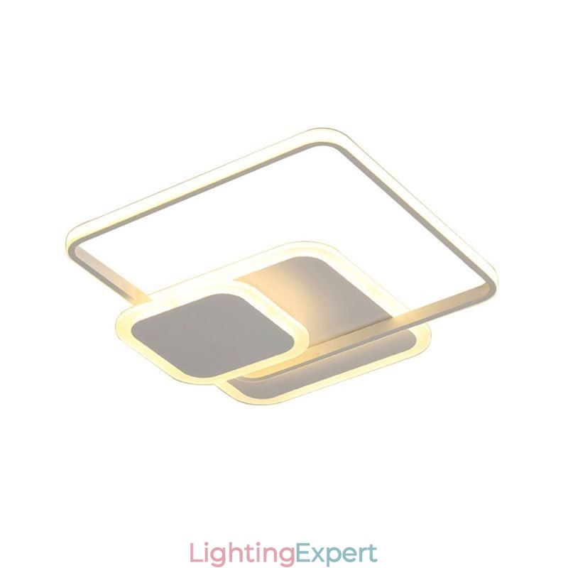 Square Frames Flush Mount Decorative Ceiling Light