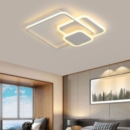 Square Frames Flush Mount Decorative Ceiling Light