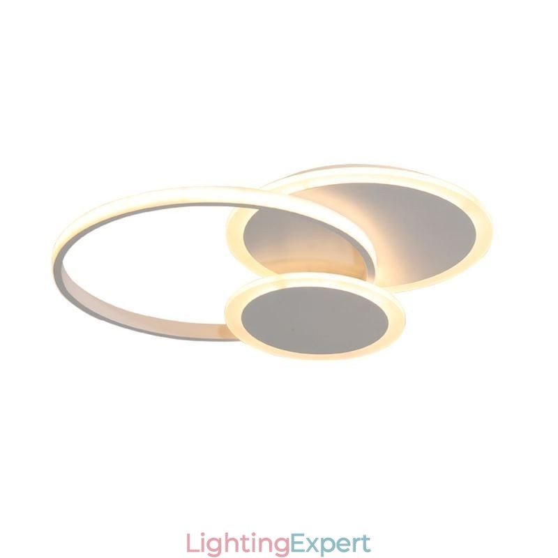 Round Flush Mount Light Fixture Modern Acrylic Ceiling Light