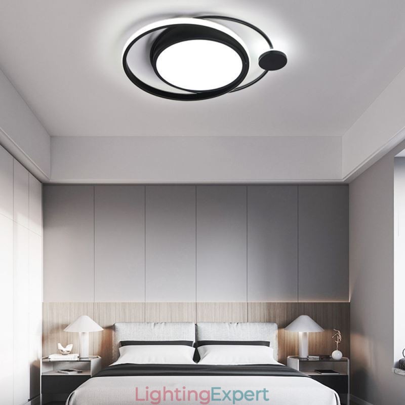 Contemporary Circular Flush Mount Ceiling Light