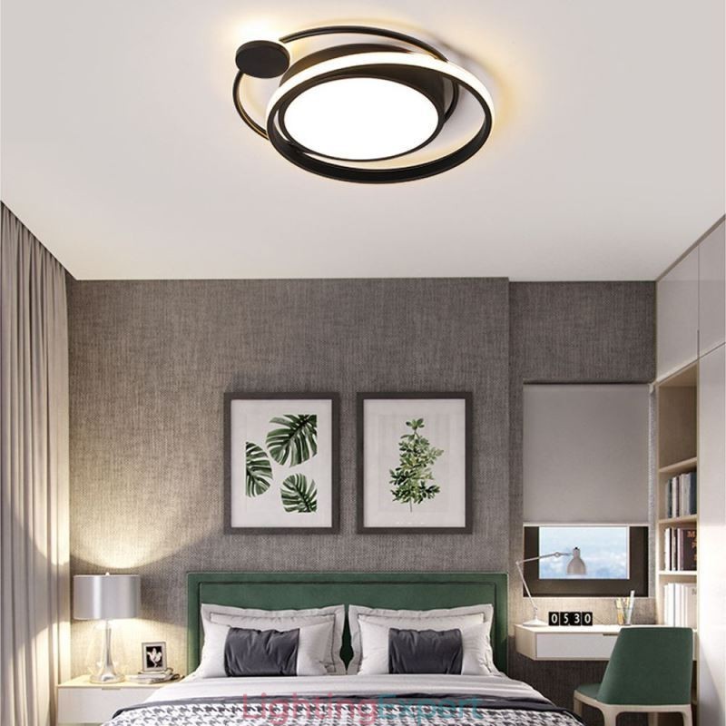 Contemporary Circular Flush Mount Ceiling Light