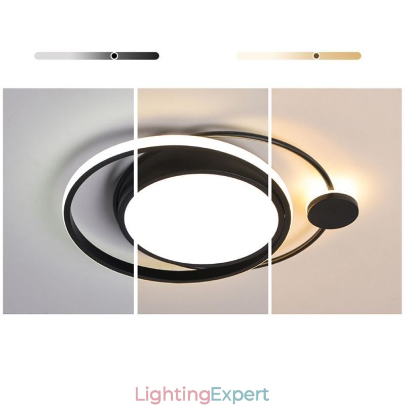 Contemporary Circular Flush Mount Ceiling Light
