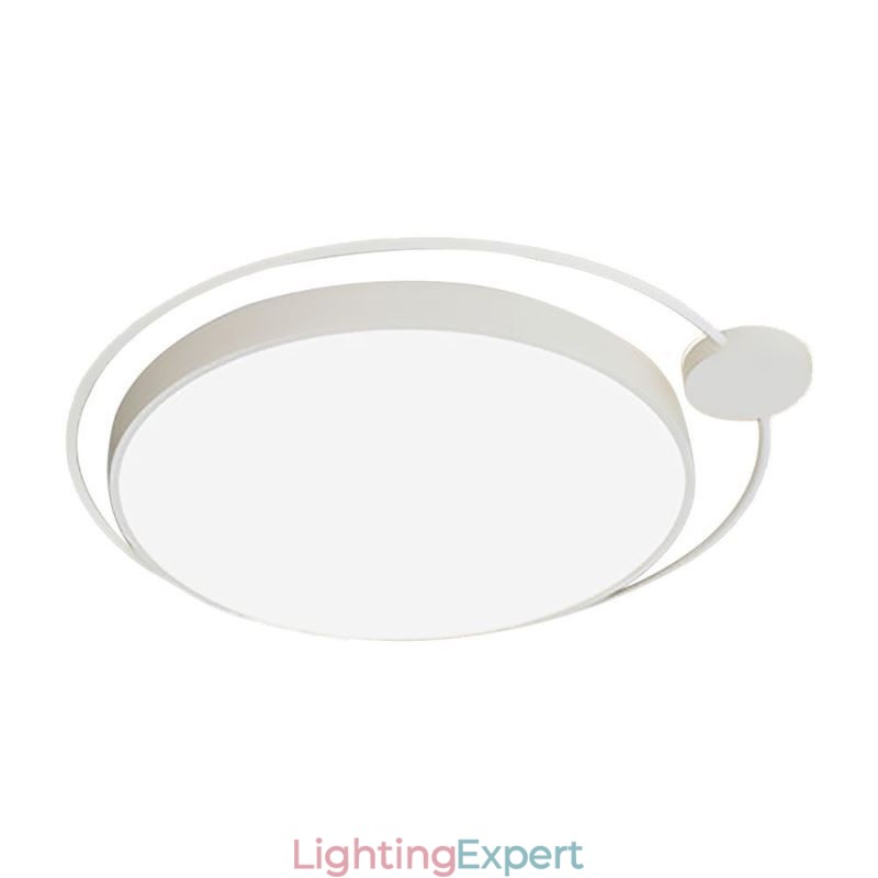 Simple Style Round Flush Mount Light Fixture Acrylic Ceiling Light