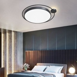Simple Style Round Flush Mount Light Fixture Acrylic Ceiling Light