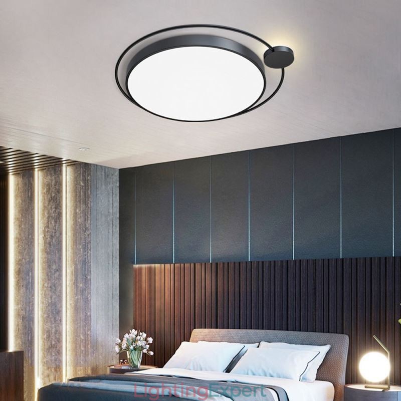 Simple Style Round Flush Mount Light Fixture Acrylic Ceiling Light
