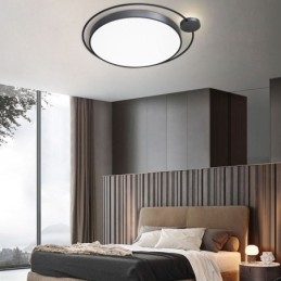 Simple Style Round Flush Mount Light Fixture Acrylic Ceiling Light