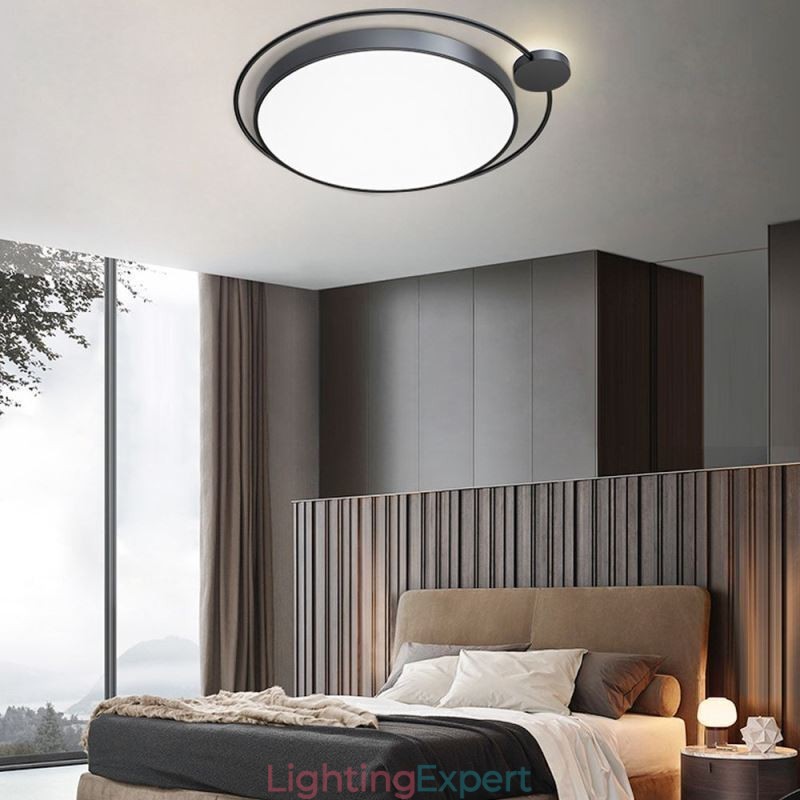 Simple Style Round Flush Mount Light Fixture Acrylic Ceiling Light