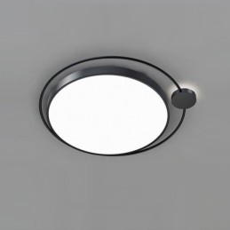 Simple Style Round Flush Mount Light Fixture Acrylic Ceiling Light
