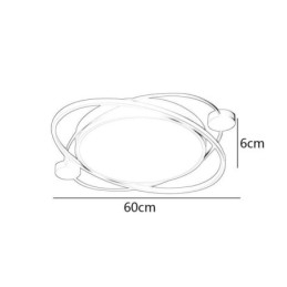 Modern Ceiling Light Planet Flush Mount Ceiling Lamp