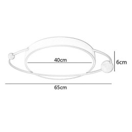 Modern Round Ceiling Light Planet Flush Mount Light Fixture