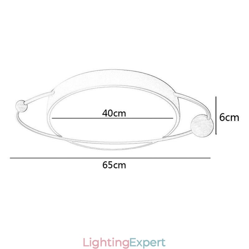 Modern Round Ceiling Light Planet Flush Mount Light Fixture