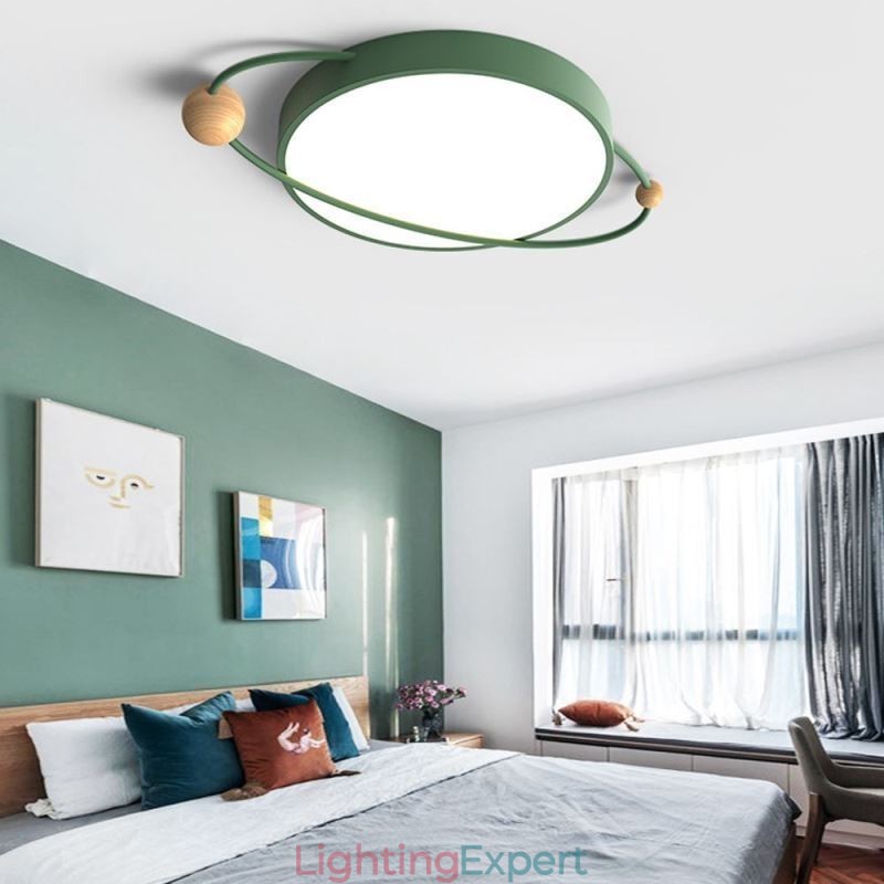 Modern Round Ceiling Light Planet Flush Mount Light Fixture