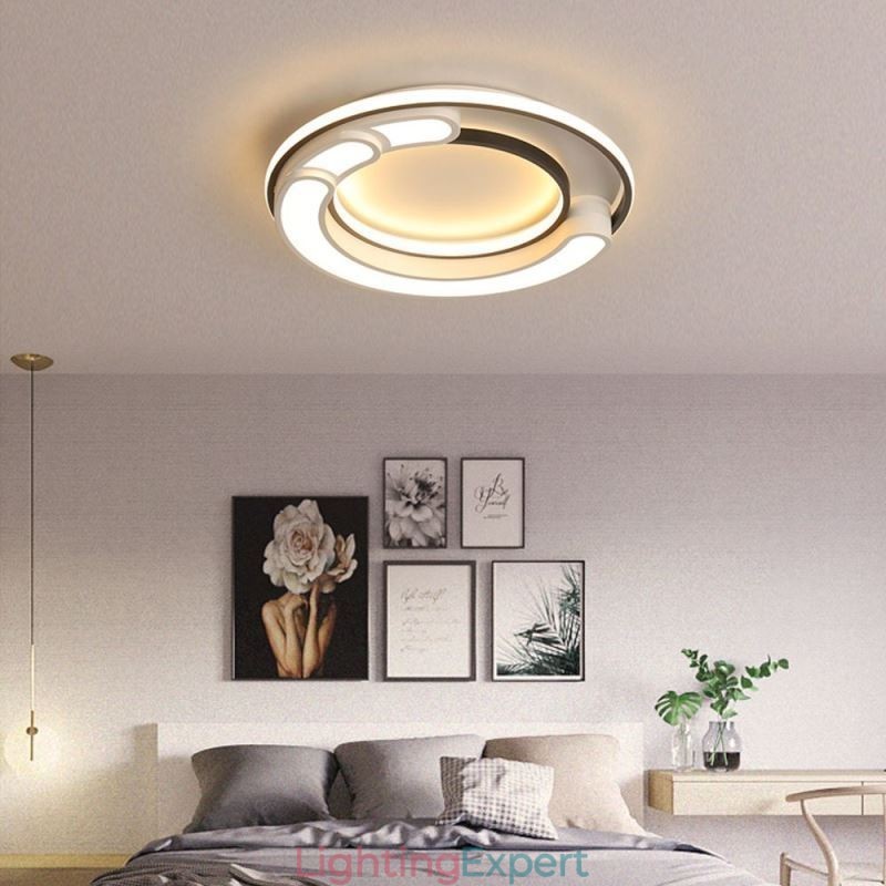 Circular Flush Mount Light Fixture Acrylic Ceiling Light