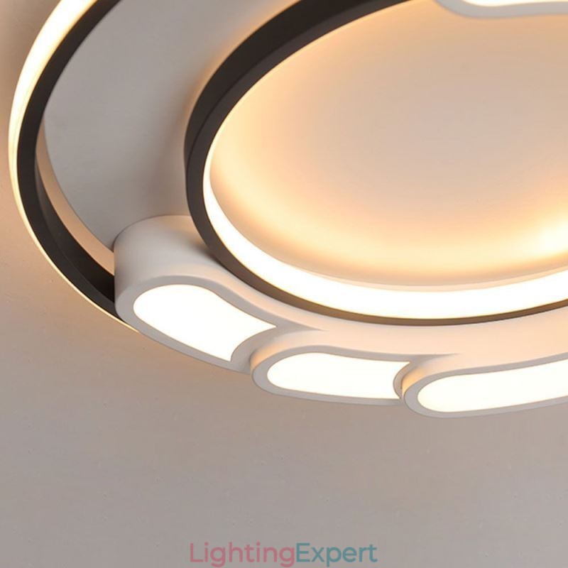 Circular Flush Mount Light Fixture Acrylic Ceiling Light