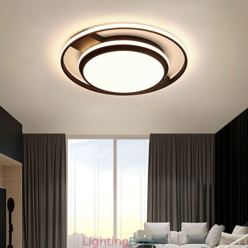 Modern Minimalist Flush Mount Light Fixture Round Ceiling Light