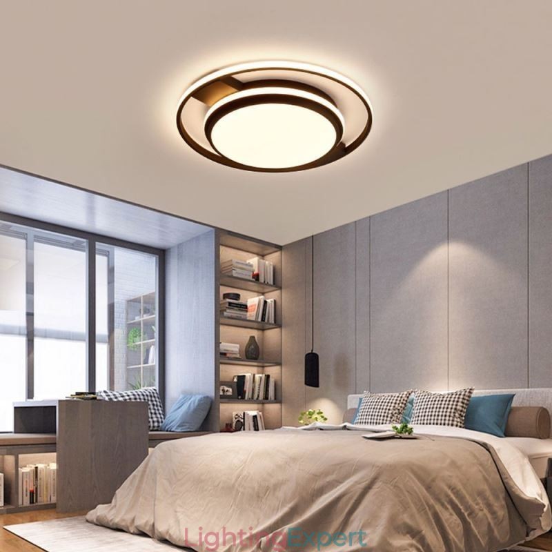 Modern Minimalist Flush Mount Light Fixture Round Ceiling Light