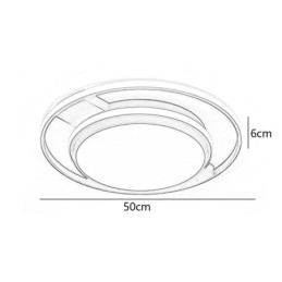 Modern Minimalist Flush Mount Light Fixture Round Ceiling Light