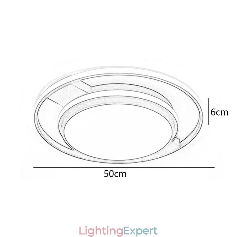 Modern Minimalist Flush Mount Light Fixture Round Ceiling Light