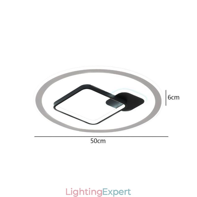 Modern Minimalist Ceiling Lamp Round and Square Flush Mount Light Fixture