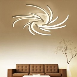 Irregular Linear Flush Mount Ceiling Light Modern Lighting