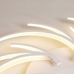 Irregular Linear Flush Mount Ceiling Light Modern Lighting
