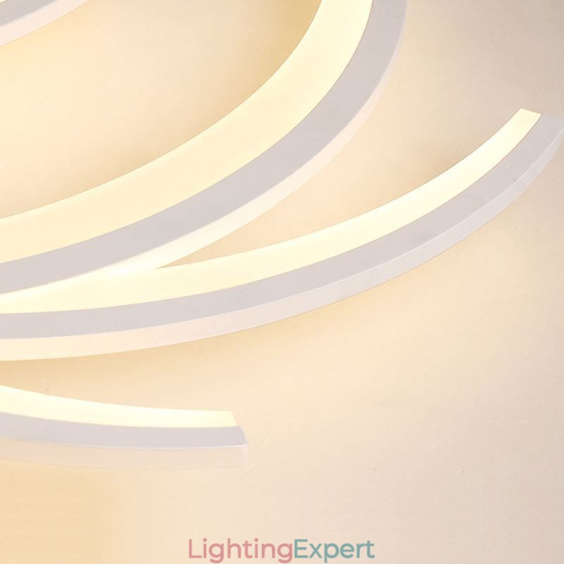 Irregular Linear Flush Mount Ceiling Light Modern Lighting