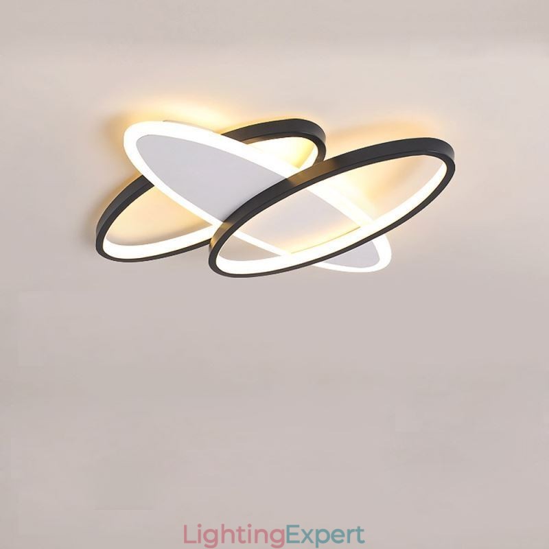 Modern Acrylic Flush Mount Oval Ceiling Light