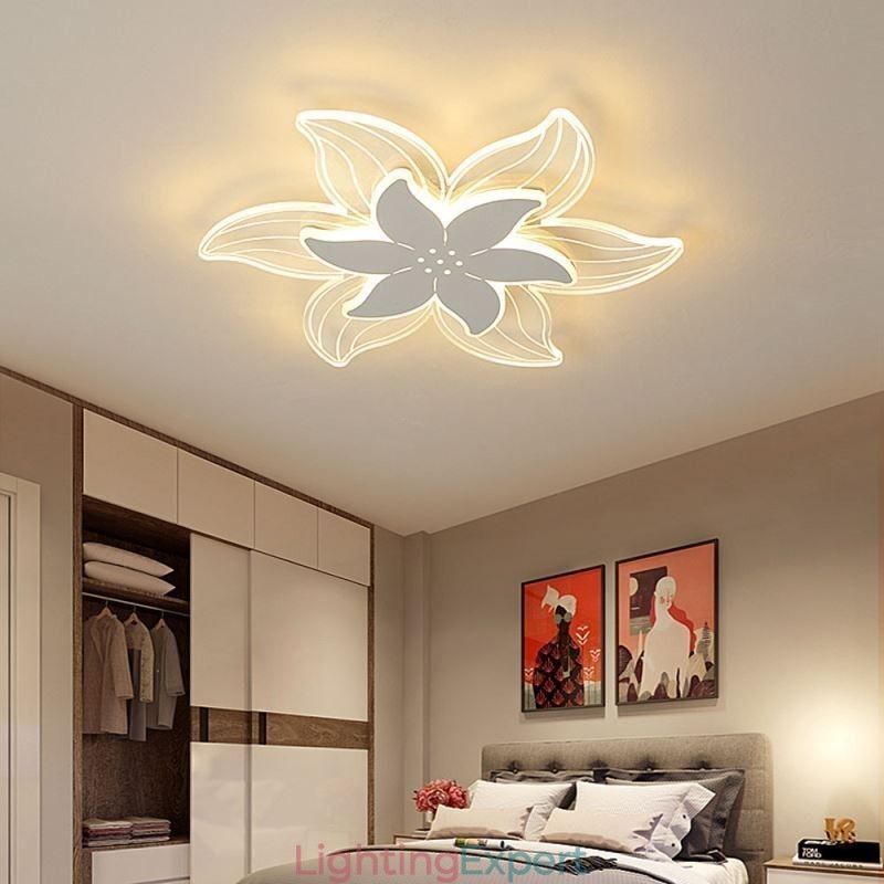 Elegant Flower Flush Mount Ceiling Light Unique Decorative Lighting