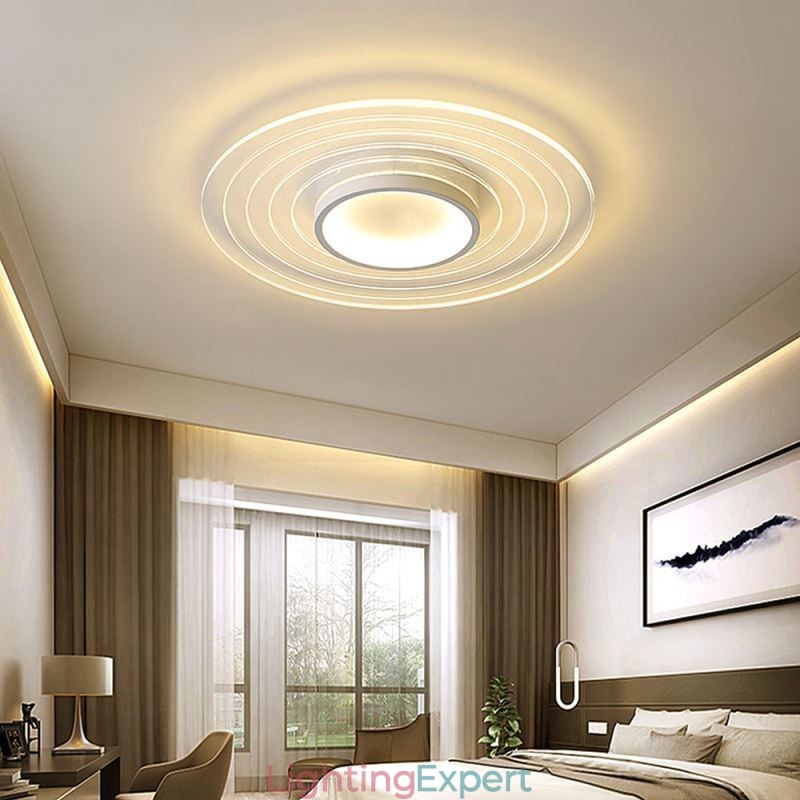 Modern Circular Flush Mount Ceiling Light Minimalist Light Fixture