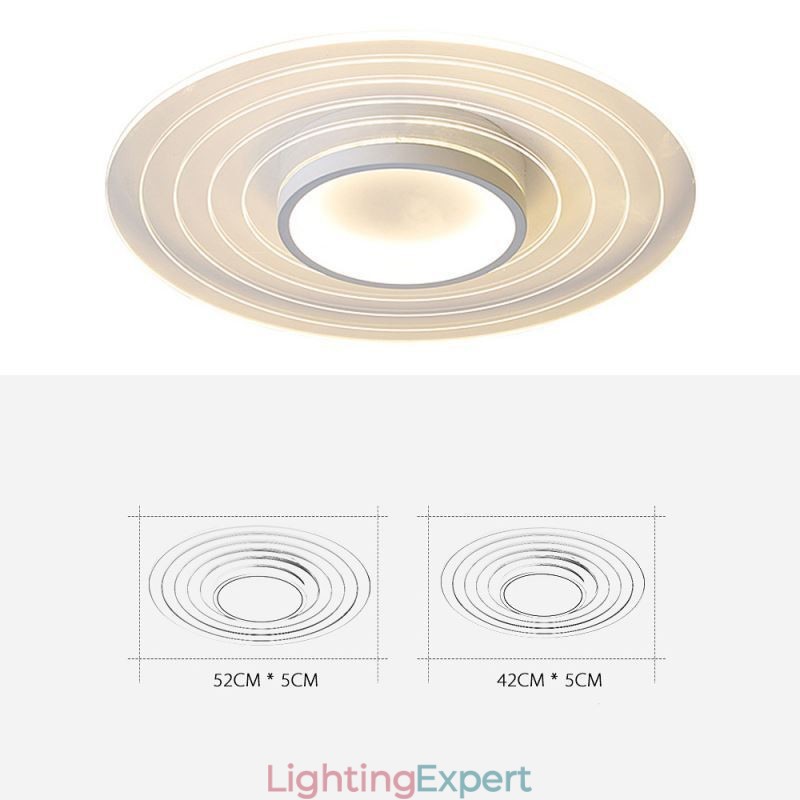 Modern Circular Flush Mount Ceiling Light Minimalist Light Fixture