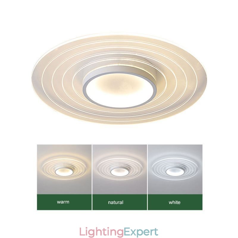 Modern Circular Flush Mount Ceiling Light Minimalist Light Fixture