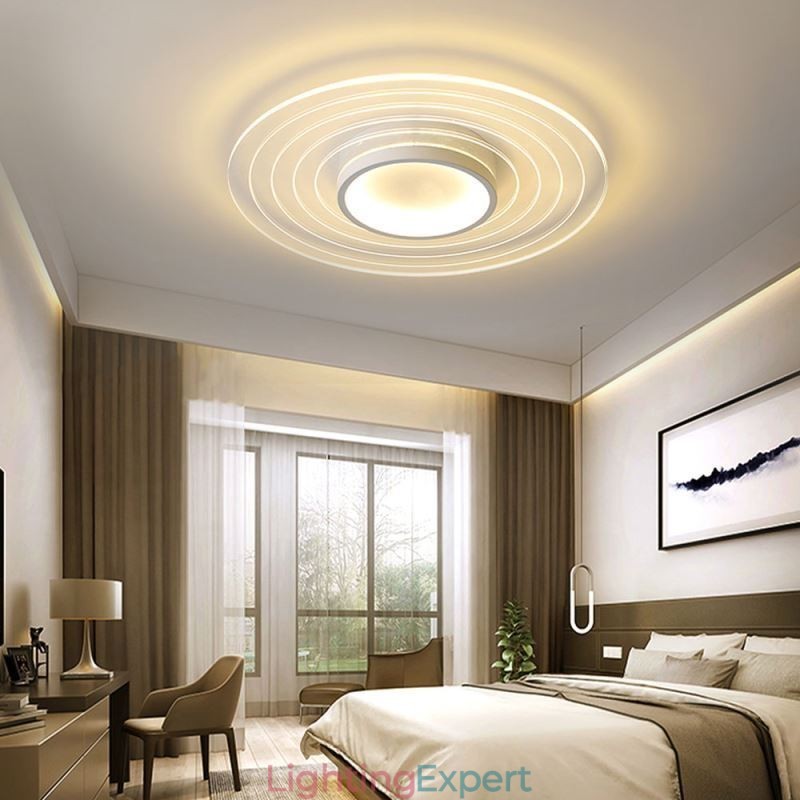 Modern Circular Flush Mount Ceiling Light Minimalist Light Fixture