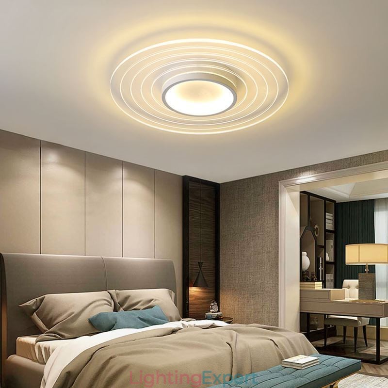 Modern Circular Flush Mount Ceiling Light Minimalist Light Fixture
