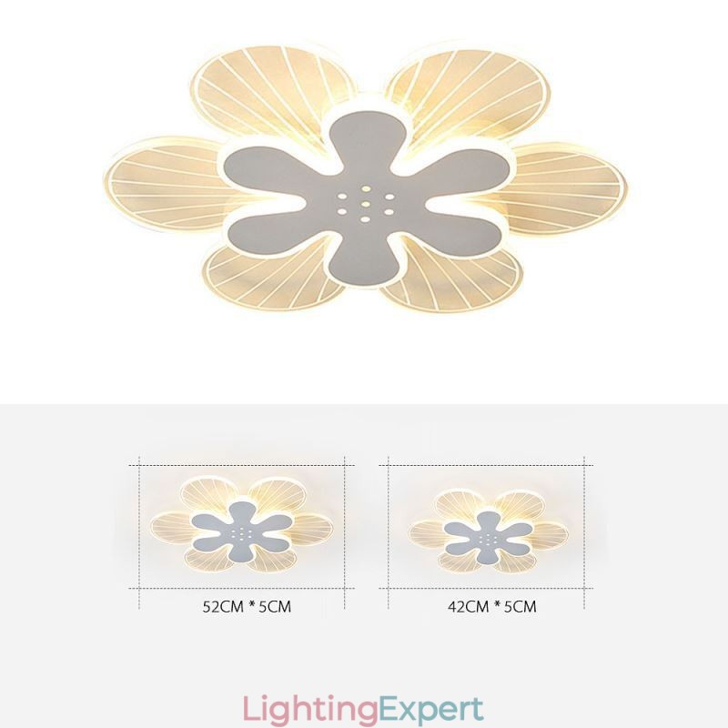 Modern Flush Mount Pretty Flower Decorative Ceiling Light