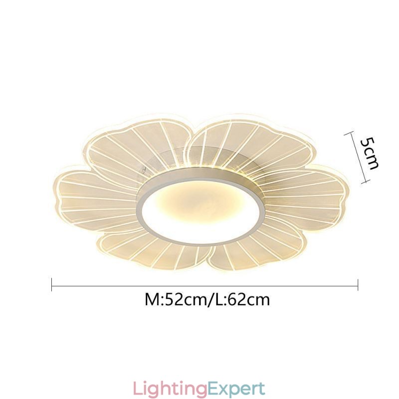 Minimalist Petal Flush Mount Ceiling Light Creative Decoration Lighting